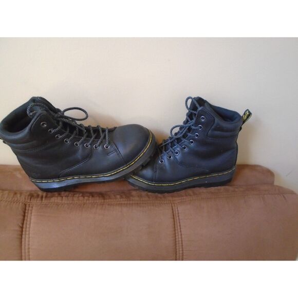 Dr Martens black leather Industrial steel toe boot size 7 - Picture 3 of 9
